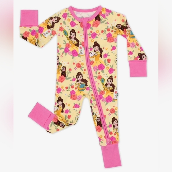 NIB Little Sleepies Disney Princess Belle Zippy- 2T- Floral, Bamboo, Cozy - Picture 4 of 14
